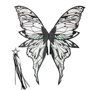 Toddler Fairy Wings - Realistic Butterfly Wing,Colorful Cosplay Accessories for Girls Birthday Theme Party Halloween, Stage Performance Outfit