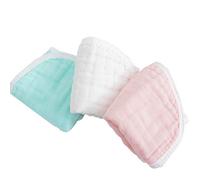 Toddler Feeding Bib Apron Soft Cotton Saliva Towel Feeding Burp Cloth Bandana Scarf Ruffle Shape Towel for Boys Girls