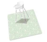 Toddler Feeding Mat Cartoon Pattern Foldable and Lightweight Spill Mat for High Chairs and Baby Crawling Activity Easy to Clean