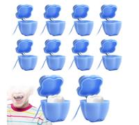 Toddler First Teeth Saver Case - 2.1x1.8cm 10pcs Tooth Storage Box Set with Lanyard | Portable Memory Holder for Kids Boys & Girls | Tooth Fairy Gift Box for Home Nursery School