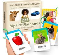 Toddler Flash Cards with Rings - Realistic Learning Cards Ages 1-3