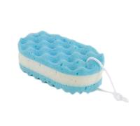 Toddler Foam Rub Shower Sponge Soft Function Bath Brush and Peel Sheet Towel Bath Towel with Wave Texture Design, Bathroom Brush Rub Towel