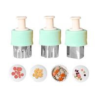Toddler Food Cutter Cookies Cutters Cutting Molds,Garnishing Tools 3pcs Pastry Stamps Mold Size Cutters Kitchen Accessories for Bread, Fruits, Vegetables, Jelly