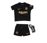 Barcelona Away Baby Kit 2020-2021 Toddler's Black 6-9 Mo Polyester Made By: Nike