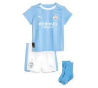 Toddler Football Baby Kit Blue 2023-2024 Man City Home Soccer Sportswear Set