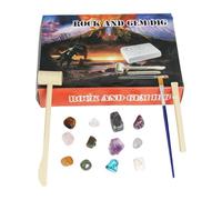 Toddler for Girls Age 3-4 DIY Archaeological Digging Toy For Kids Colorful Gemstone Excavation Kit Girls Fidgets School (White, 20x15x6cm)