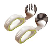 Toddler Fork & Spoon Set,Toddler Spoons And Forks | Toddler Silver Spoon Forks For Baby - Steel Baby Cutlery Set I