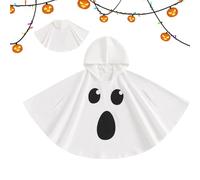 Toddler Ghost Cloak | Halloween Cosplay Ghost Hooded Cloak for Toddler | Spooky Halloween Cosplay Costumes for Role-Playing Activities Stage Performances Themed Birthday Parties Kindergarten