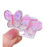 Toddler Girl Sweet Hair Ties Lovely Butterfly Hair Rope Braiding Hair Rings Girl Ponytail Holder Hair Scrunchies 1 Pair