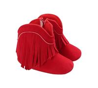 Toddler Girls' Boots Suede Cowboy Tassel Ankle Boots, Vintage Flat Heels Side Zippers walking Shoes princess school Booties winter fall outdoor footwear