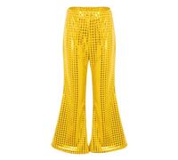 Toddler Girls Boys Casual Sequin Glitter Costume Party Carnival Gown Short Sleeves Bottom Toursers Pants Gold A 5 6 Years