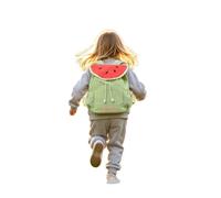 Toddler Girls Fruit Shaped Cartoon Backpack Kids Rucksack with Drawstring and Side Pockets Lightweight Comfortable Girls School Bag for Nursery Preschool Daycare Daily Use