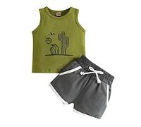 Toddler Girls Outfits Set Short Sleeve Tops Solid Color T-Shirts Shorts 2PCS Summer Clothes Cute Tracksuit Green