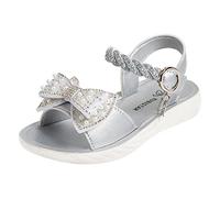 Toddler Girls Owl Slippers Sandals Fashion Little Girls Soft Soles Children Shoes Medium Size Children Nubao Princess Sandals (Silver, 13.5 Big Kids)
