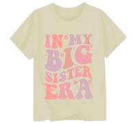 Toddler Girls' Pattern Shirt Baby Girl Big Sister T-Shirt Short-Sleeved Top Cute Summer Clothing Junior Clothes