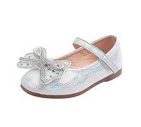 Toddler Girls Sandals Easter Flower Girl Dress Shoes Open Toe Little Kid Summer Super Fit Sandals, Z0005 White, 7 UK Child