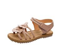 Toddler Girls Sandals Easter Flower Girl Dress Shoes Open Toe Little Kid Summer Super Fit Sandals, z0001 pink, 2.5-3 Years