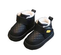 Toddler Girls Snow Boots with Fleece Lined Stay On Socks, Kids House Slipper Warm Winter Crib Shoes Non Slip Booties First Walkers Footwear Daily Use