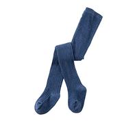 Toddler Girls Soft Cotton Tights Footed Thick Winter Cable Knit Legging Stockings for Infant Baby Girls Basic Solid Full Length School Performance Dress Pantyhose Tights (Dark Blue, 12-24 Months)