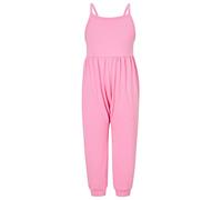 Toddler Girls Summer Jumpsuit Romper Backless Strap Playsuit Solid Colour Sleeveless Baby Girl Outfit Lightweight One Piece Pants Outfit for Holiday Beach Casual Wear Age 1 to 6 Years (5-6 Years)