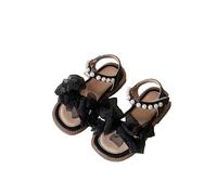 Toddler Girls Summer Sandals Mesh Strappy Non Slip Soft Flat Walking Sandals Kids A ch Support Fashion Casual Comfort Shoes Party Dance Lightweight Slippers (Black, 9 Little Child)