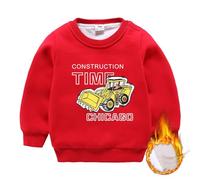 Toddler Girls Sweatshirt Crew Neck Pullover Sweatshirts Comfortable Winter Sweaters Big Sister Outfit Xmas Holiday Jumpers Fall Autumn Clothing for Season Protection Red