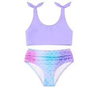 Toddler Girls Swimming Costume Mermaid Swimsuit for Kids 2 Piece Bathing Suits Bikini Set for Girls 2-8 Years