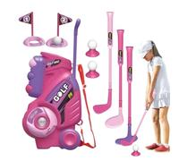 Toddler Golf Set, Portable Golf Club Toy, Lightweight Build, Easy Grip Clubs, Rolling Storage Cart, Motor Skill Training, Fun Learning Game, Perfect for Backyard, Indoor Play, 8.66x5.31x14.37 inches