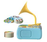 Toddler Gramophone Musical Toys - Early Education Machine Record Player,Educational Music Learning Story Machine for Nostalgic Play Imaginative Play Family Time Bedtime