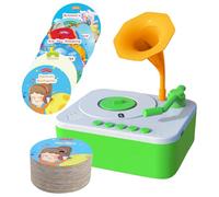 Toddler Gramophone Toys - Gramophone Toys | Kids Gramophones With 96 Cards | Phonograph Storyteller Toy With 96 Cards | Sensory Storytelling Toy For 3+ Years Boys For Early Childhood
