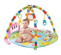 Toddler Gym - Foldable Piano Cartoon Gym Pad for Music and Language | Portable Activity Mat for Home School Nursery, Interactive Baby Development Toy with Sound and Colorful Design