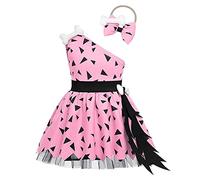 Toddler Kids Baby Girl Pebbles Costume Boy Bam Bam Cosplay Historical Stone Age Cavegirl Caveman Halloween Dress Up Birthday Outfit Girl Dresses