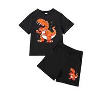 Toddler Kids Boys Pajamas Summer PJ's for Boy Jammies Dinosaur Train Sleepwear Short Sets Sweater Jacket Infant Orange