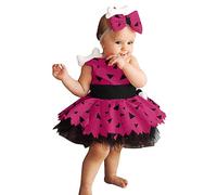 Toddler Kids Caveman Costume Girsl Dresses with Headband Halloween Dog Bones Historical Cavegirl Mesh Dress Princess Outfits for Halloween Carnival Fancy Dress up Birthday Party