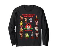 Toddler Kids Old Macdonald Had A Farm Animals Costume, EIEIO Long Sleeve T-Shirt