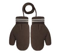 Toddler Kids Warm Winter Gloves Thermal Mittens with Neck Hanging String Full Finger Plush Lined Baby Christmas Mitts Hand Warmer Children Outdoor Cycling Ski Snow Gloves for Little Boys Girls 1-4 Yrs