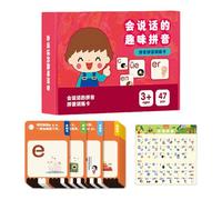 Toddler Learning Cards,Early Educational Set - Toddler Pronunciation Speaking Educational Set for Ages 4-6 Boys Girls Home Classroom Kindergarten Preschool Birthday Travel Outdoor