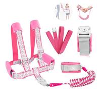 Toddler Leash for Walking, Toddler Safety Harnesses Leashes, Safety Harness with Lock for Kids, Anti Lost Wrist Link Safety Wrist Link for Toddlers ，Upgrade with Reflective Tape Liner（6.5ft）for Kids