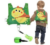 Toddler Leash Harness, Child Safety Walking Rope, Reflective Dinosaur Harness with Adjustable Wristband, Comfortable Strap Prevents Wandering, Ideal for Travel, Versatile Use & Various Activities
