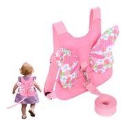 Toddler Leash Harness,Reins for Toddlers Girls,3-in-1 Backpack Leash for Toddlers,Butterfly Wings Design Toddler Reins for Walking 1-3 Years,Adjustable Safety Child Reins for Walking,1-6 Years (Pink)