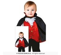 Toddler Lil Boys Vampire Fancy Dress Costume Dracula Halloween Outfit Age 1-2
