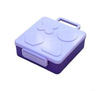 Toddler Lunch Box Set With Soup Jar Leakproof PP Portable Compartmentalized Food Container For Daycare School Meals Dishwasher Safe 21.4x19.6x7.2cm Blue Pink Purple(Purple)