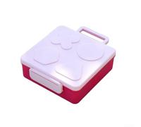 Toddler Lunch Box Set With Soup Jar Leakproof PP Portable Compartmentalized Food Container For Daycare School Meals Dishwasher Safe 21.4x19.6x7.2cm Blue Pink Purple(Pink)