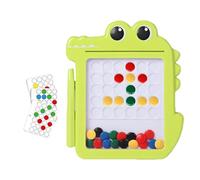 Toddler Magnetic Drawing Pad - Kids Doodle Board, Erasable Puzzle | Preschool Art Tablet, Creative Travel Activity Toy with Pen and Stamps, Educational Learning Fun Game for Children