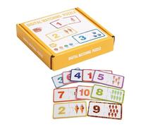 Toddler Matching Game,Wooden STEM Educational Toy - Number Color Strategic Matching Game for Kids 3+ Years Airplane Basket Filler Classroom Birthday Stocking Stuffers