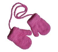 Toddler Mittens, Warm Mittens Baby String Plush Gloves, Anti-Loss Soft Plush Thermal Protection Accessories for Outdoor Playing Skiing Running Jumping