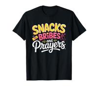 Toddler Mom Running Snacks Bribes Prayers Daily Chaos T-Shirt