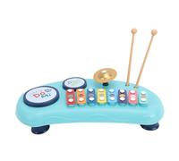 Toddler Musical Drum Piano Toy, Colorful Design, Clear Sound Quality, Music Sheets, Hand Knocking Drum Design with ABS Material, Musical Instrument Toy for Children (Blue)