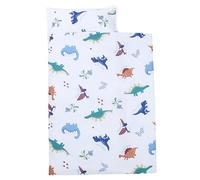 Toddler Nap Mat, Toddler Nap Mat with Pillow ＆ Blanket 49x20" Anti-Kick Sleeping Bag with Handle Dinosaur Print Roll Up Mats for Preschool, Daycare