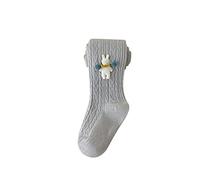 Toddler Pantyhose Non Slip Socks 1 Pairs Toddler Socks Toddler Grip Crew Socks for Boys Girls Soft Tights Toddler Seamless Leggings Tights For Baby Girls Winter Knit Warm Pants (Grey, 8-10 Years)